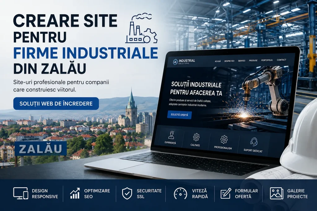 Creare site pentru firme industriale din Zalău