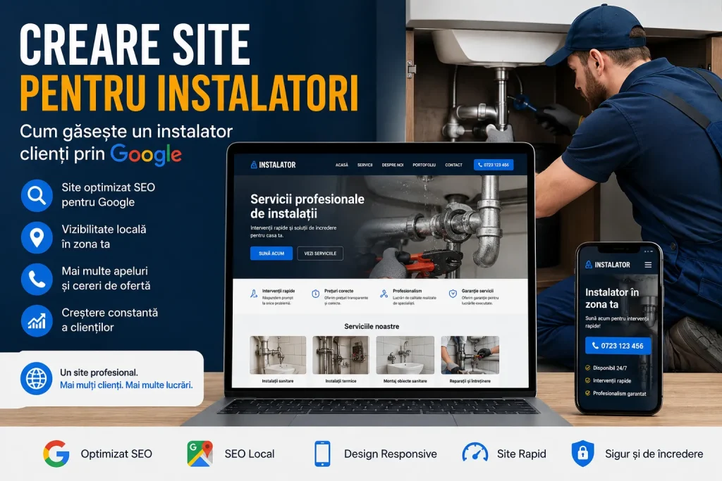Creare site pentru instalatori