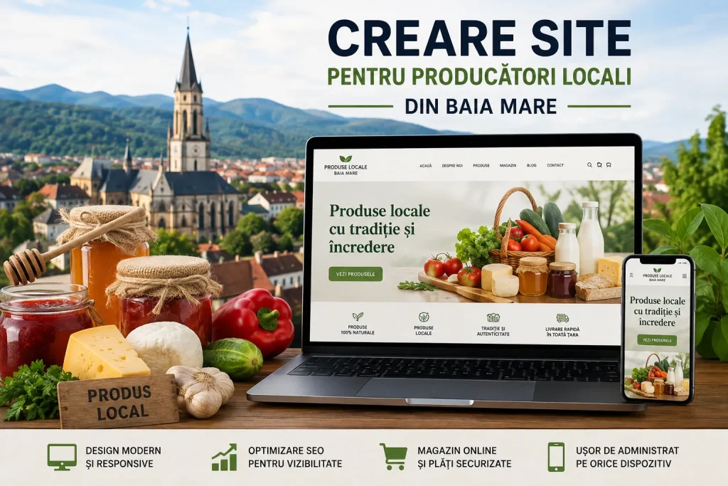 Creare site pentru producători locali din Baia Mare