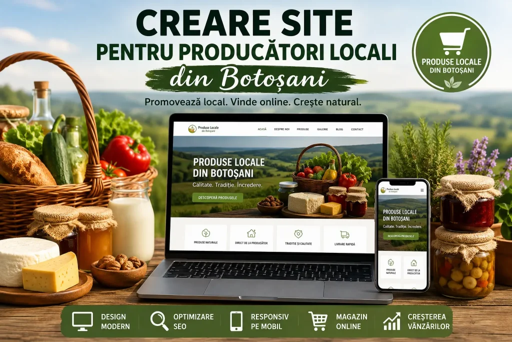 Creare site pentru producători locali din Botoșani