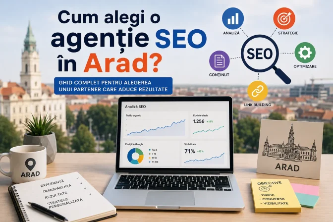 Cum alegi o agenție SEO în Arad? Ghid complet pentru alegerea unui partener care aduce rezultate