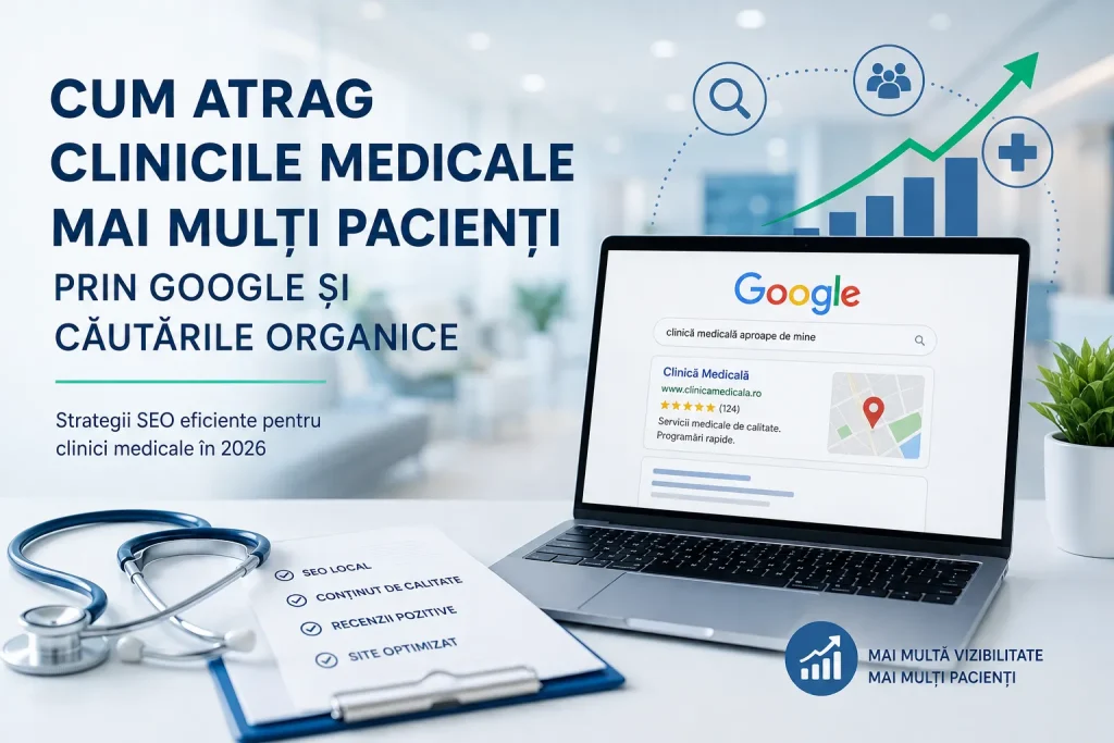 Cum atrag clinicile medicale mai mulți pacienți prin Google și căutările organice