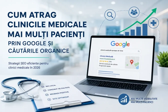 Cum atrag clinicile medicale mai mulți pacienți prin Google și căutările organice – Ghid complet SEO pentru clinici medicale