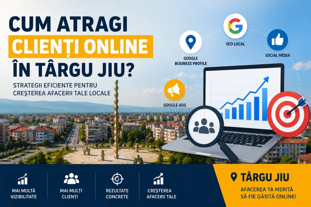 Cum atragi clienți online în Târgu Jiu