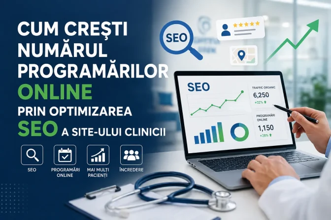 Cum crești numărul programărilor online prin optimizarea SEO a site-ului clinicii – Ghid complet pentru mai mulți pacienți