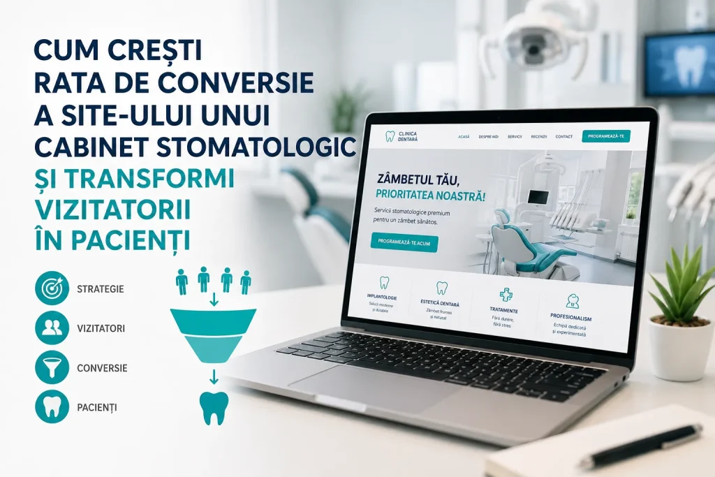 Cum crești rata de conversie a site ului unui cabinet stomatologic și transformi vizitatorii în pacienți