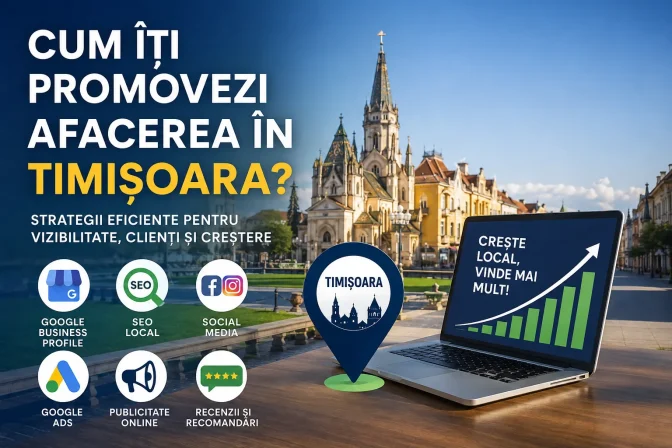 Cum îți promovezi afacerea în Timișoara? Ghid complet pentru creșterea vizibilității locale