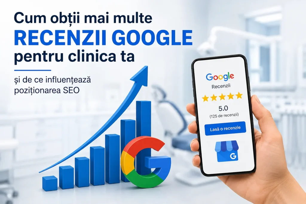 Cum obții mai multe recenzii Google pentru clinica ta