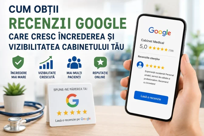 Cum obții recenzii Google care cresc încrederea și vizibilitatea cabinetului tău – Ghid complet pentru mai mulți pacienți și o reputație online puternică