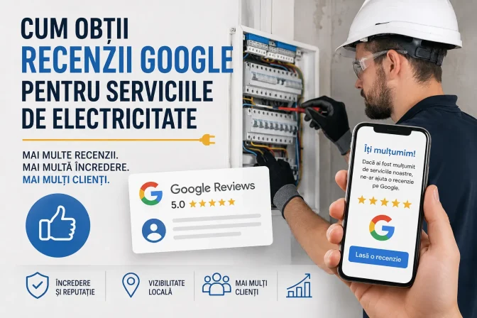 Cum obții recenzii Google pentru serviciile de electricitate și atragi mai mulți clienți