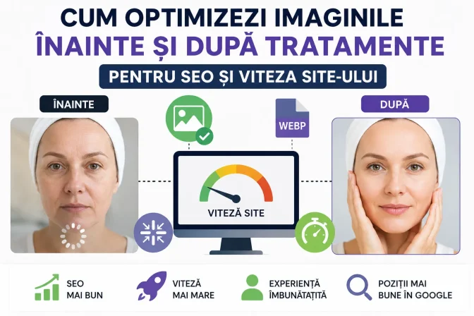 Cum optimizezi imaginile înainte și după tratamente pentru SEO și viteza site-ului
