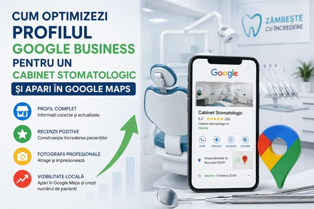 Cum optimizezi profilul Google Business pentru un cabinet stomatologic și apari în Google Maps