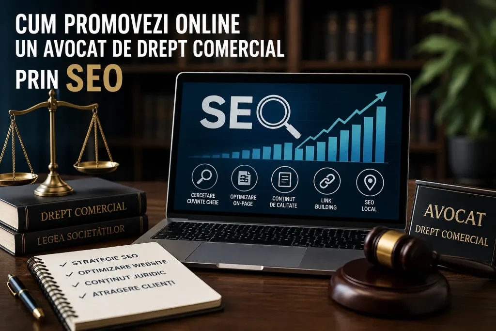 Cum promovezi online un avocat de drept comercial prin SEO