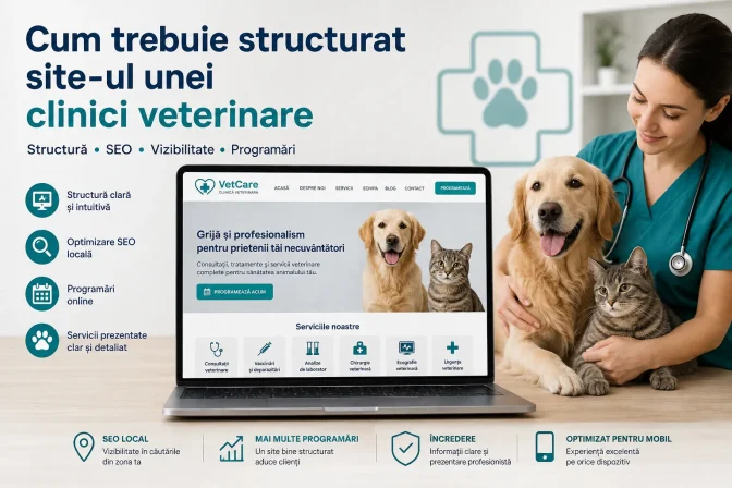 Cum trebuie structurat site-ul unei clinici veterinare – ghid SEO complet