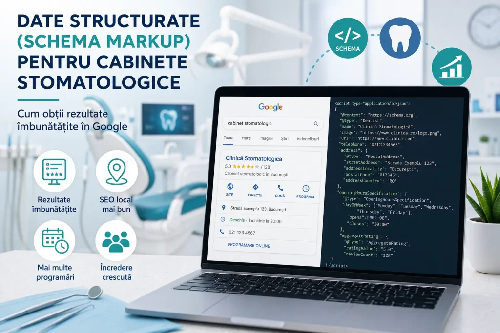 Date structurate (Schema Markup) pentru cabinete stomatologice