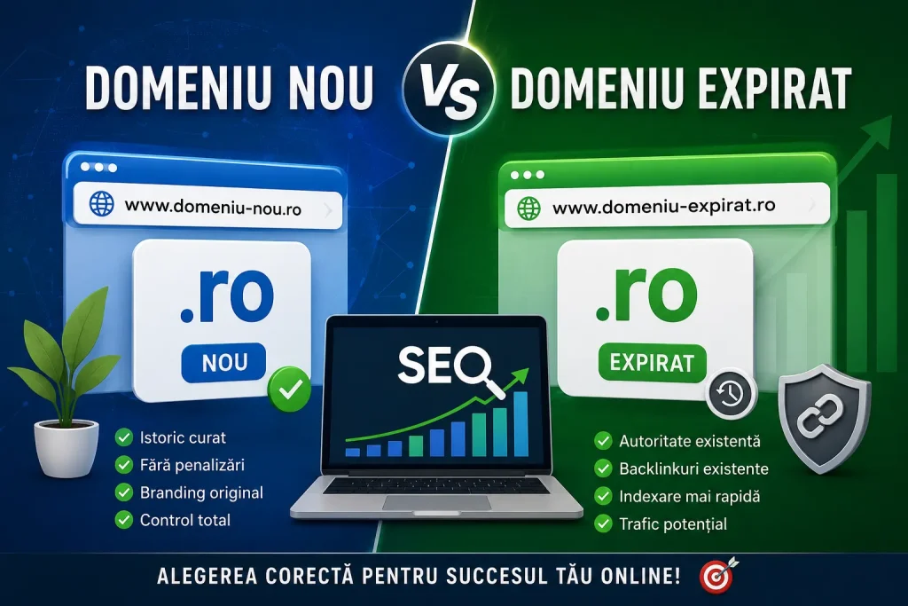 Domeniu nou vs Domeniu expirat