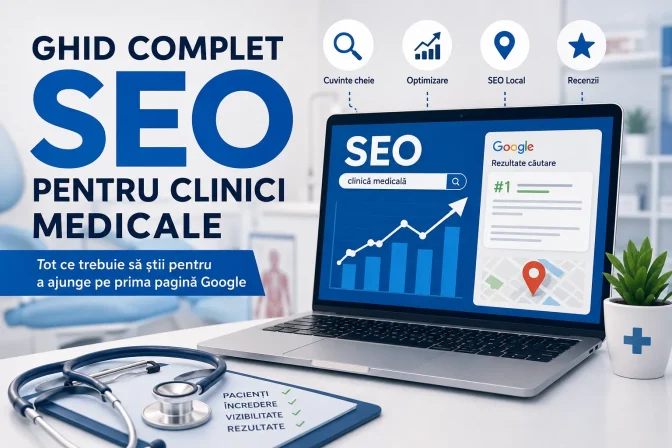 Ghid complet SEO pentru clinici medicale – Tot ce trebuie să știi pentru a ajunge pe prima pagină Google