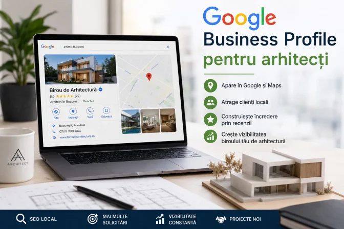 Google Business Profile pentru arhitecți – promovare locală și SEO pentru birouri de arhitectură