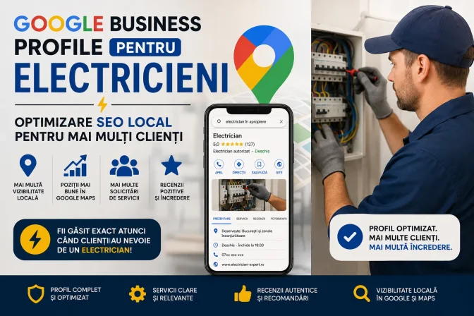 Google Business Profile pentru electricieni – atrage mai mulți clienți