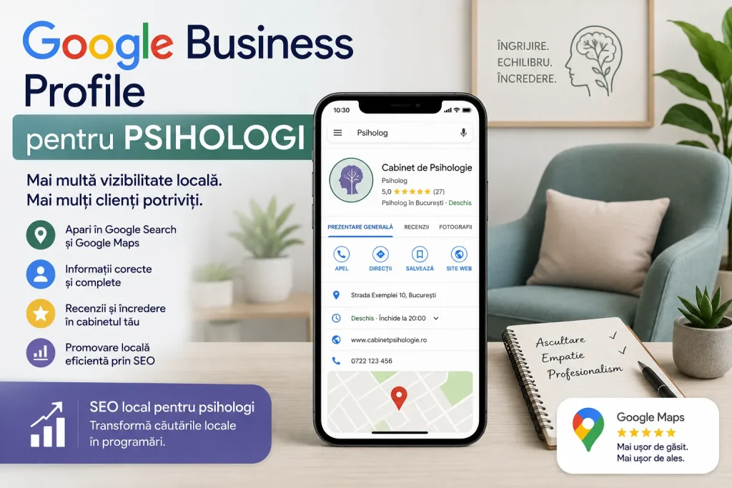 Google Business Profile pentru psihologi