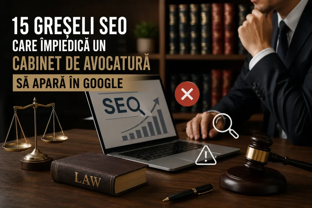 Greșeli SEO cabinet de avocatură