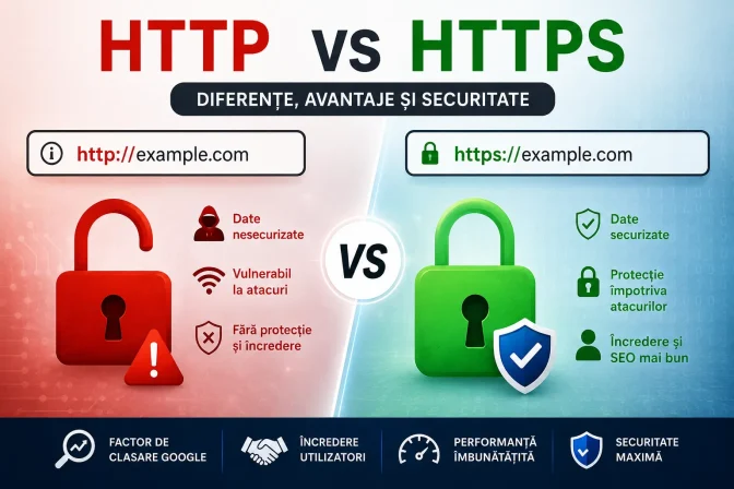 HTTP vs HTTPS: diferențe, avantaje și de ce HTTPS este esențial pentru SEO și securitate