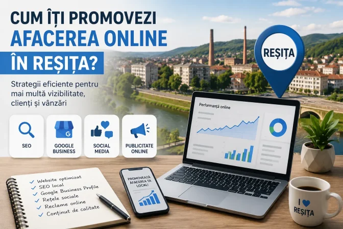 Promovare afacere online Reșița – Ghid complet pentru creșterea vizibilității și atragerea clienților