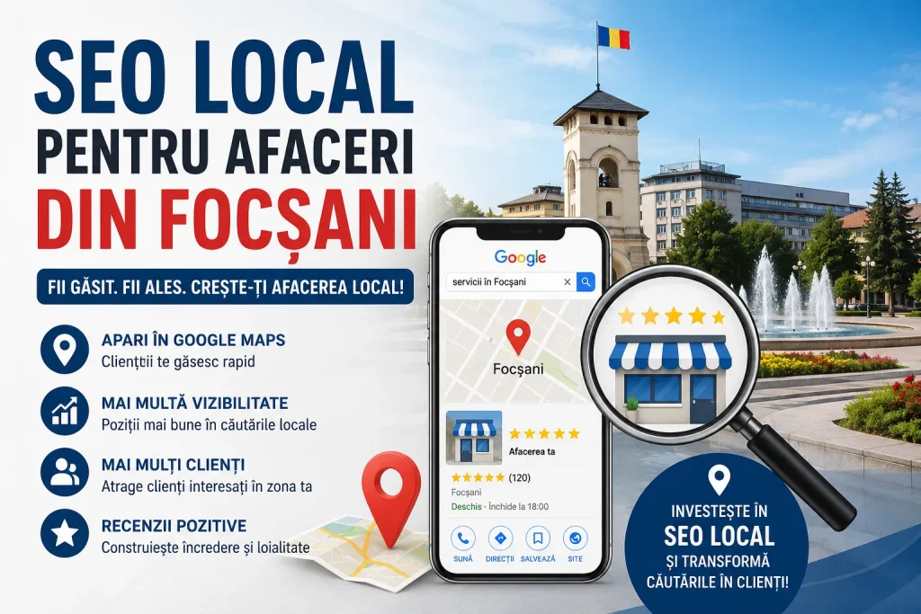 SEO Local pentru afaceri din Focșani