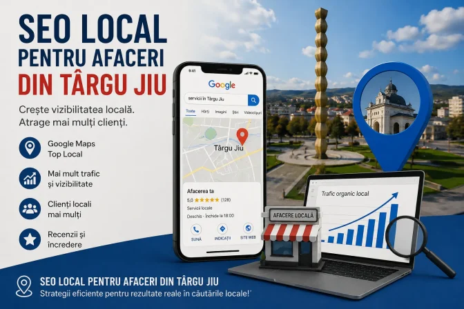 SEO Local pentru afaceri din Târgu Jiu – Ghid complet pentru creșterea vizibilității și atragerea clienților locali