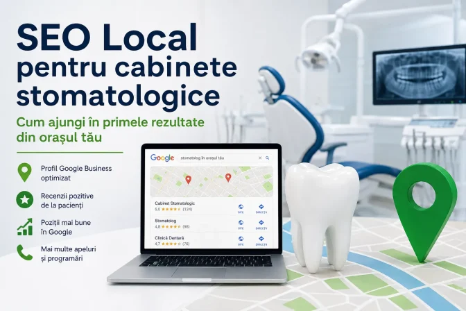 SEO Local pentru cabinete stomatologice: Cum ajungi în primele rezultate din orașul tău și atragi mai mulți pacienți