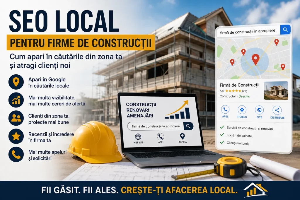 SEO Local pentru firme de construcții