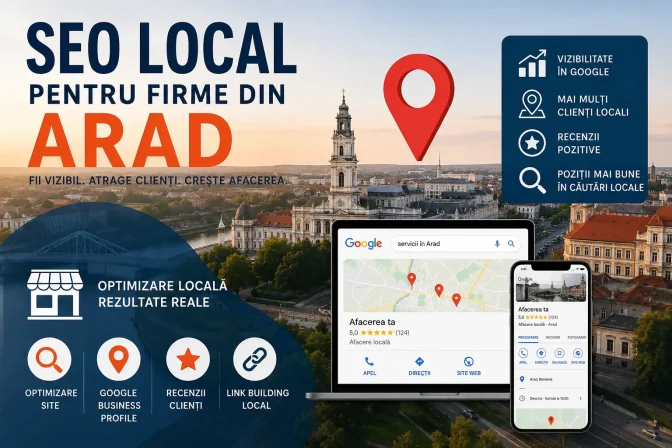SEO Local pentru firme din Arad – Ghid complet pentru creșterea vizibilității în Google și atragerea clienților