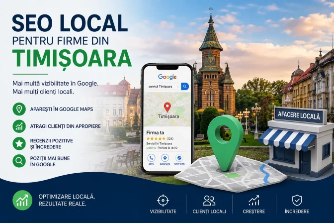 SEO Local pentru firme din Timișoara: Ghid complet pentru creșterea vizibilității și atragerea clienților locali
