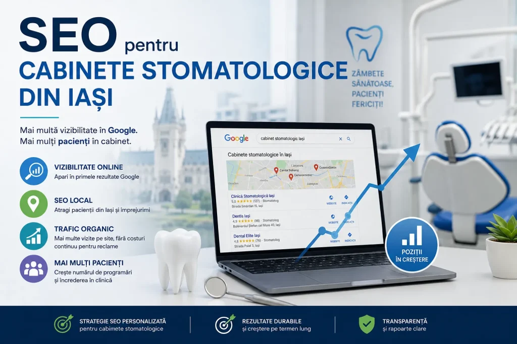 SEO pentru cabinete stomatologice din Iași
