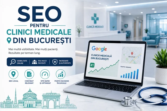 SEO pentru clinici medicale din București – Ghid complet pentru creșterea vizibilității online și atragerea pacienților