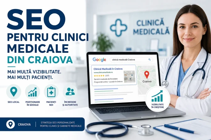 SEO pentru clinici medicale din Craiova: Ghid complet pentru creșterea vizibilității și atragerea pacienților