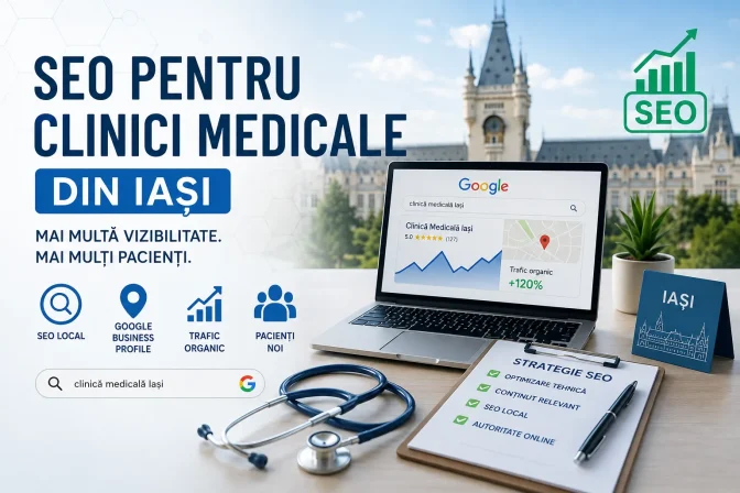 SEO pentru clinici medicale din Iași – Ghid complet pentru creșterea numărului de pacienți și a vizibilității în Google