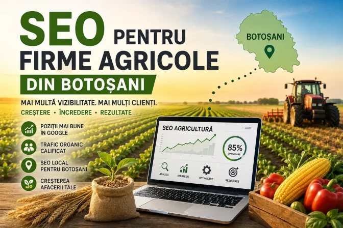 SEO pentru firme agricole din Botoșani: Ghid complet pentru creșterea vizibilității și atragerea clienților