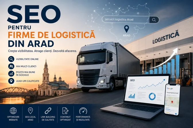 SEO pentru firme de logistică din Arad: ghid complet pentru creșterea vizibilității și atragerea clienților