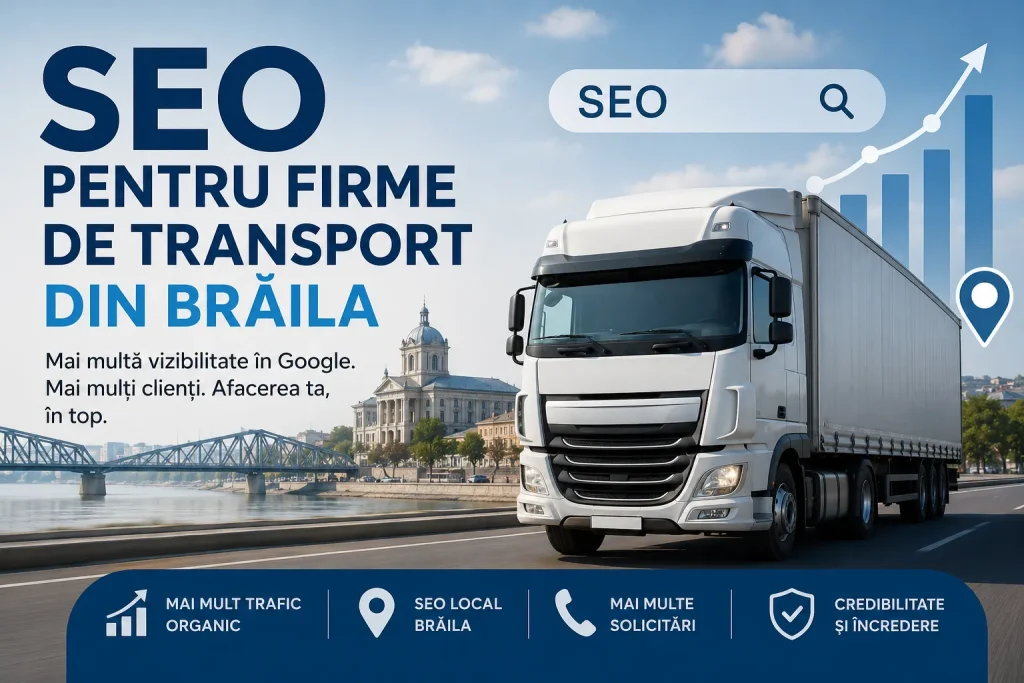 SEO pentru firme de transport din Brăila