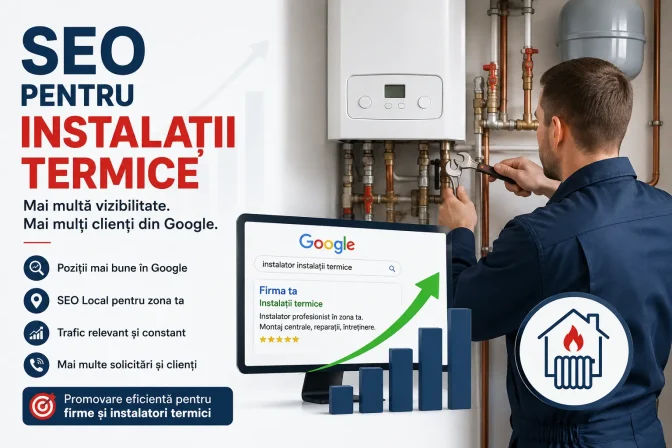 SEO pentru instalații termice – Promovare eficientă și clienți noi din Google