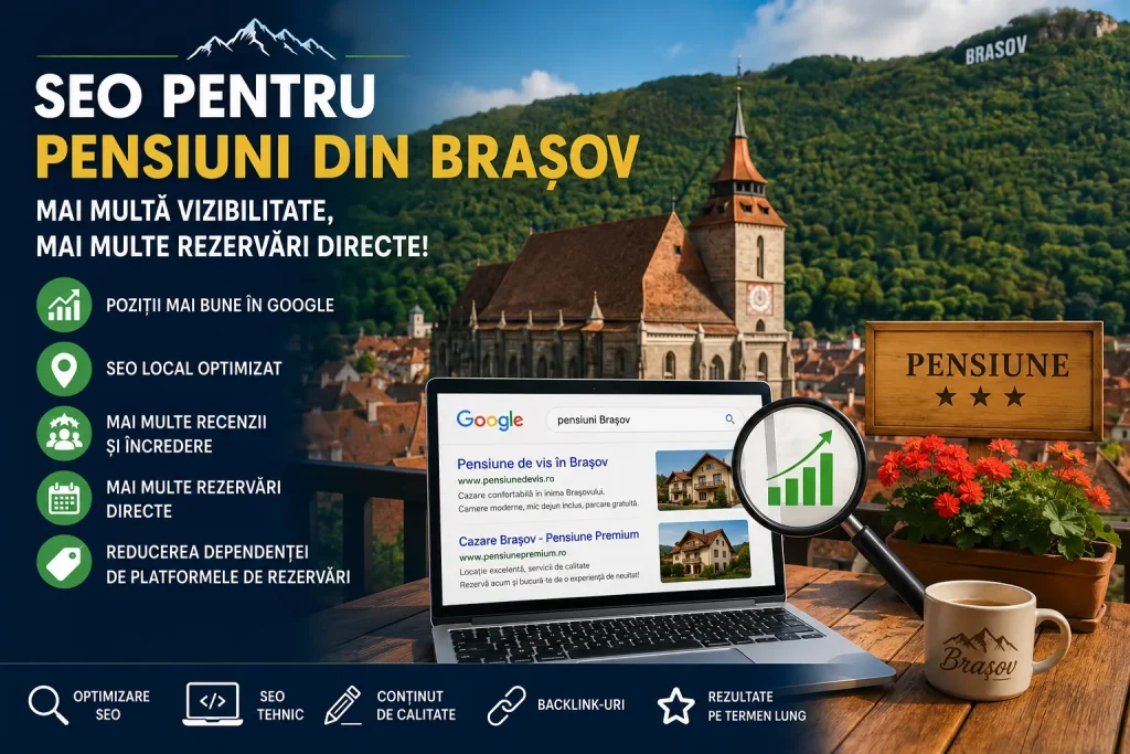 SEO pentru pensiuni din Brașov