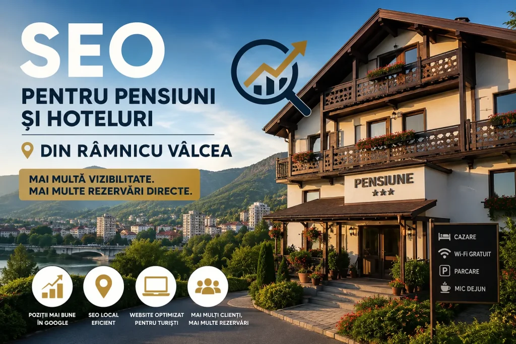 SEO pentru pensiuni și hoteluri din Râmnicu Vâlcea