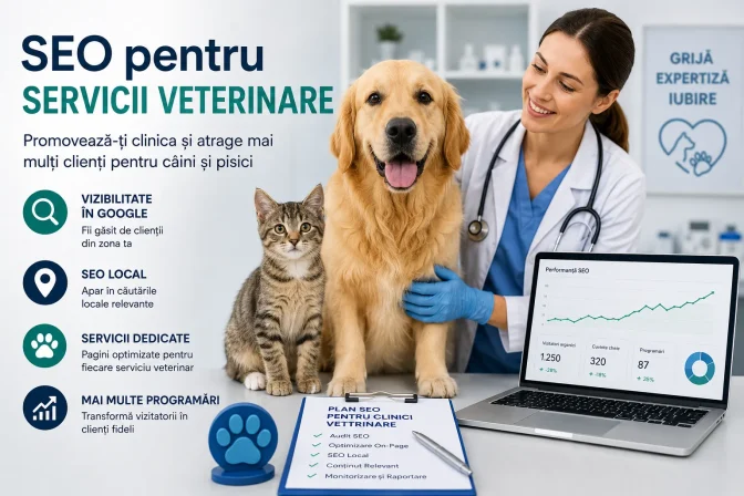 SEO pentru servicii veterinare – promovare eficientă pentru câini și pisici
