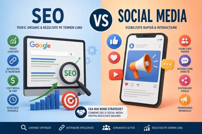 SEO vs Social Media: care strategie îți aduce cele mai bune rezultate