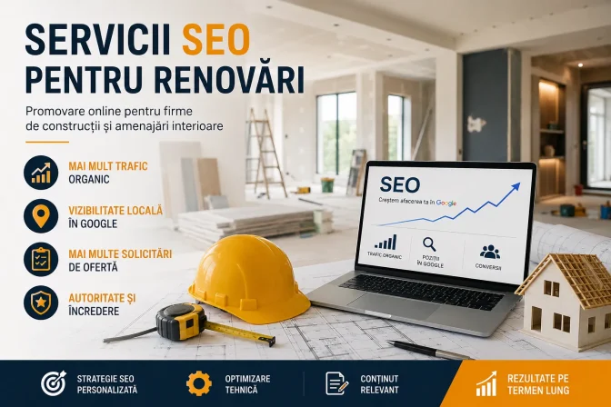 Servicii SEO pentru renovări – promovare pentru firme de construcții