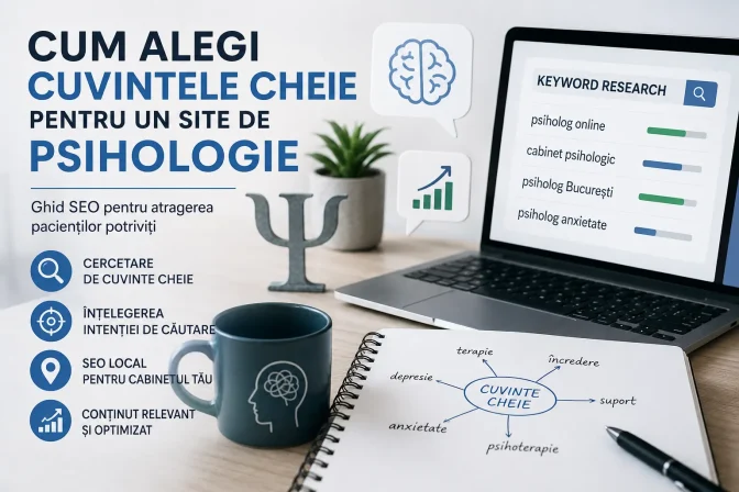 Cum alegi cuvintele cheie pentru un site de psihologie – Ghid SEO complet