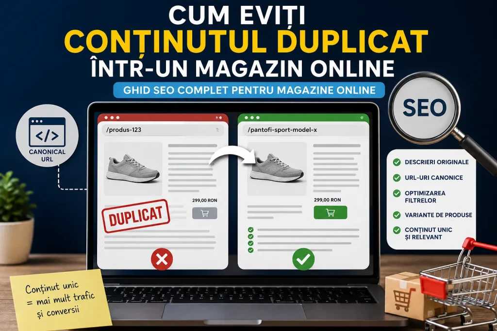 cum eviți conținutul duplicat într un magazin online