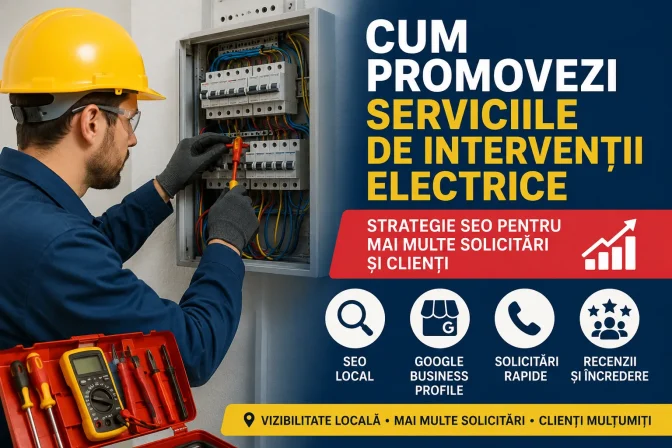 Cum promovezi serviciile de intervenții electrice – Ghid SEO complet