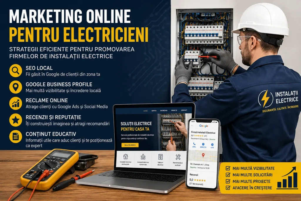 marketing online pentru electricieni